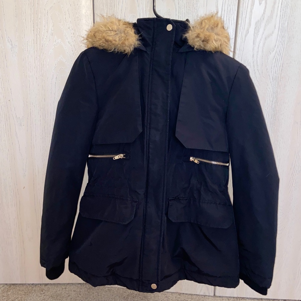 Zara black winter coat/ outerwear size XS